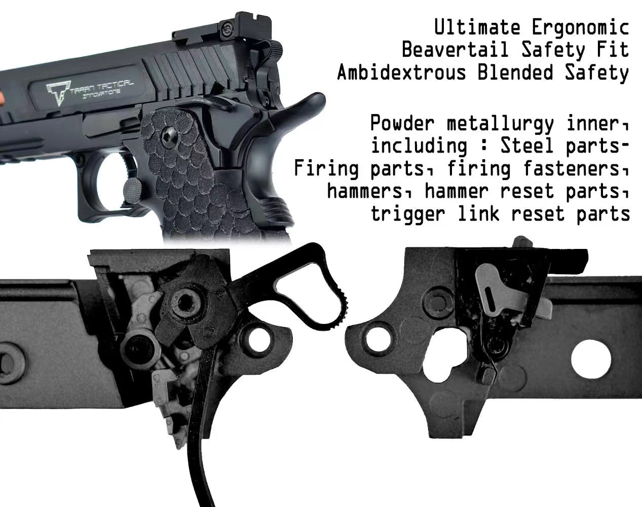 Army Armament Deluxe CNC Ver. TTI Licensed Combat Master 2011 Gas Blowback Pistol