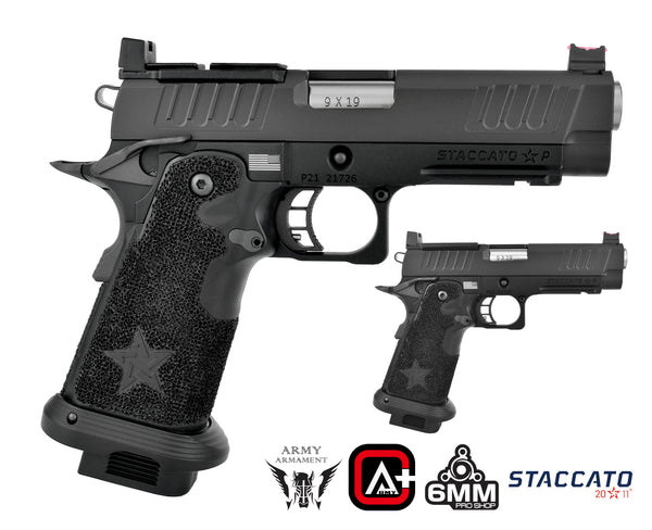 Army Armament Deluxe Ver. Licensed Staccato P 2011 Airsoft Gas Blowback Pistol