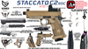 Army Armament Deluxe Ver. Licensed Staccato C2 2011 Airsoft Gas Blowback Pistol - FDE