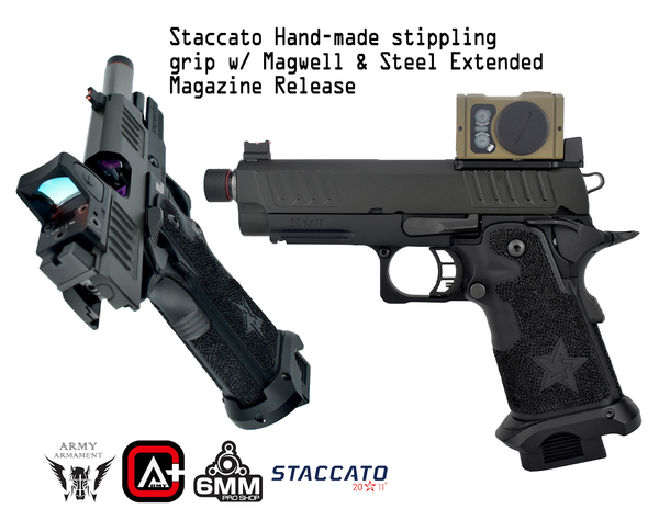 Army Armament Deluxe Ver. Licensed Staccato C2 2011 Airsoft Gas Blowback Pistol