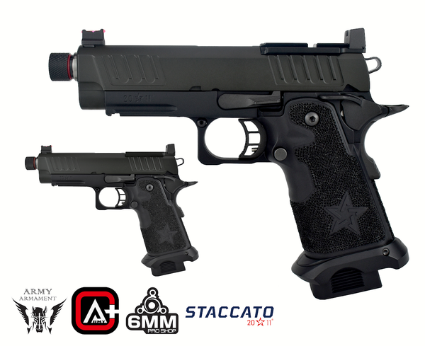 Army Armament Deluxe Ver. Licensed Staccato C2 2011 Airsoft Gas Blowback Pistol