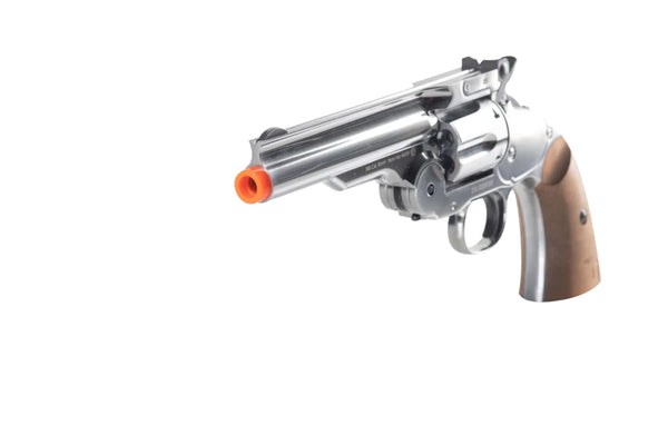 Barra Schofield 5 Inch Airsoft Revolver – Chrome | Barra