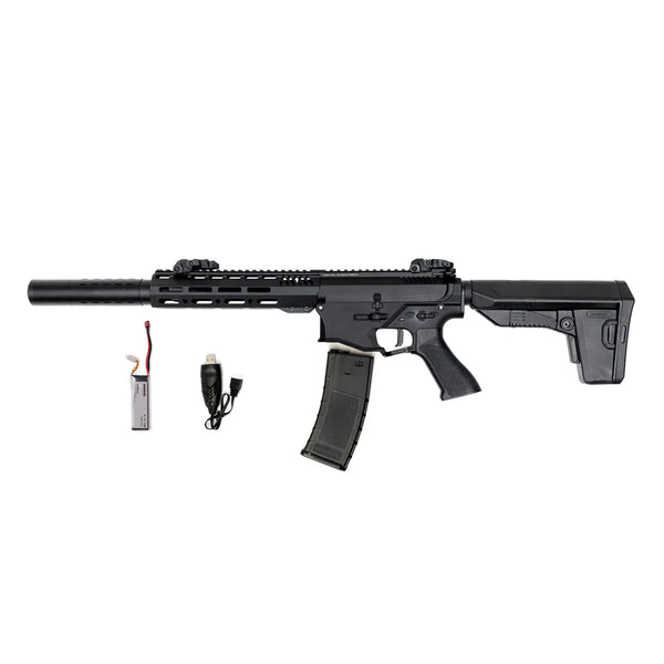 Barra 400E Metal Gen 2 Electric Metal BB Rifle – Black, Battery & Charger Bundle | Barra