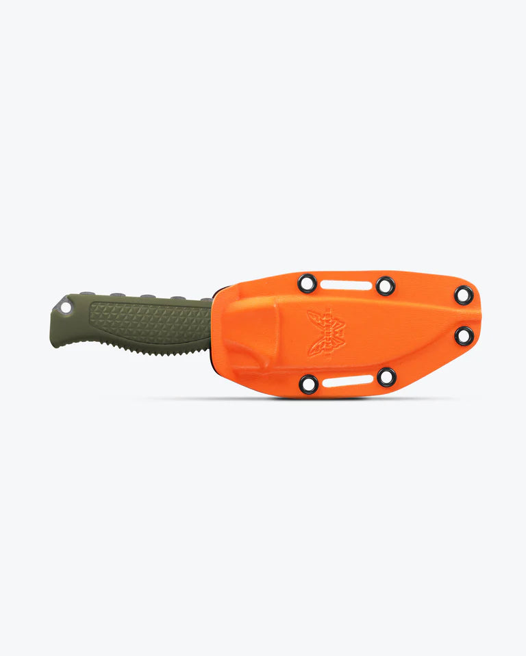 Benchmade Steep Country Fixed Blade Knife – S30V Blade, Olive Handle, Orange Hard Case, BM15006-01 | Benchmade USA