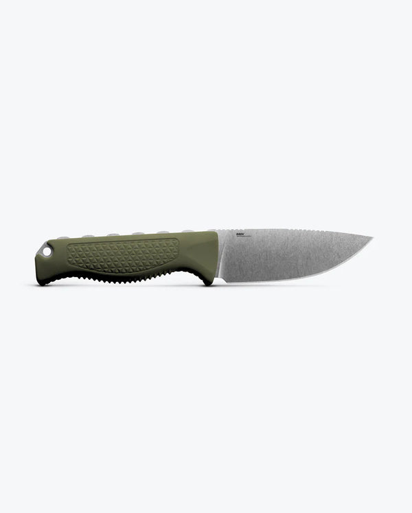 Benchmade Steep Country Fixed Blade Knife – S30V Blade, Olive Handle, Orange Hard Case, BM15006-01 | Benchmade USA