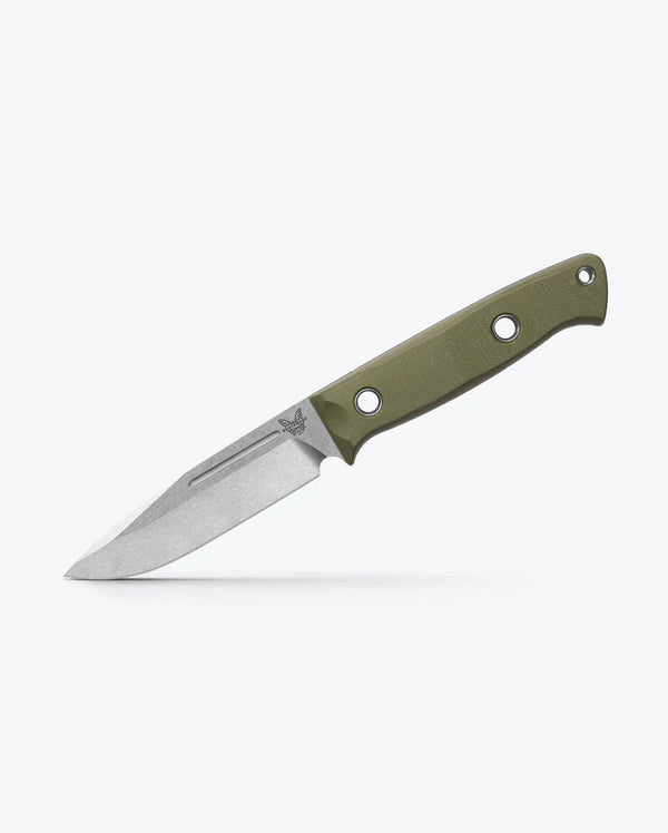 Benchmade Bushcrafter 2024 Fixed Blade Knife – Green G10 & CPM S30V Blade BM163-1 | Benchmade USA