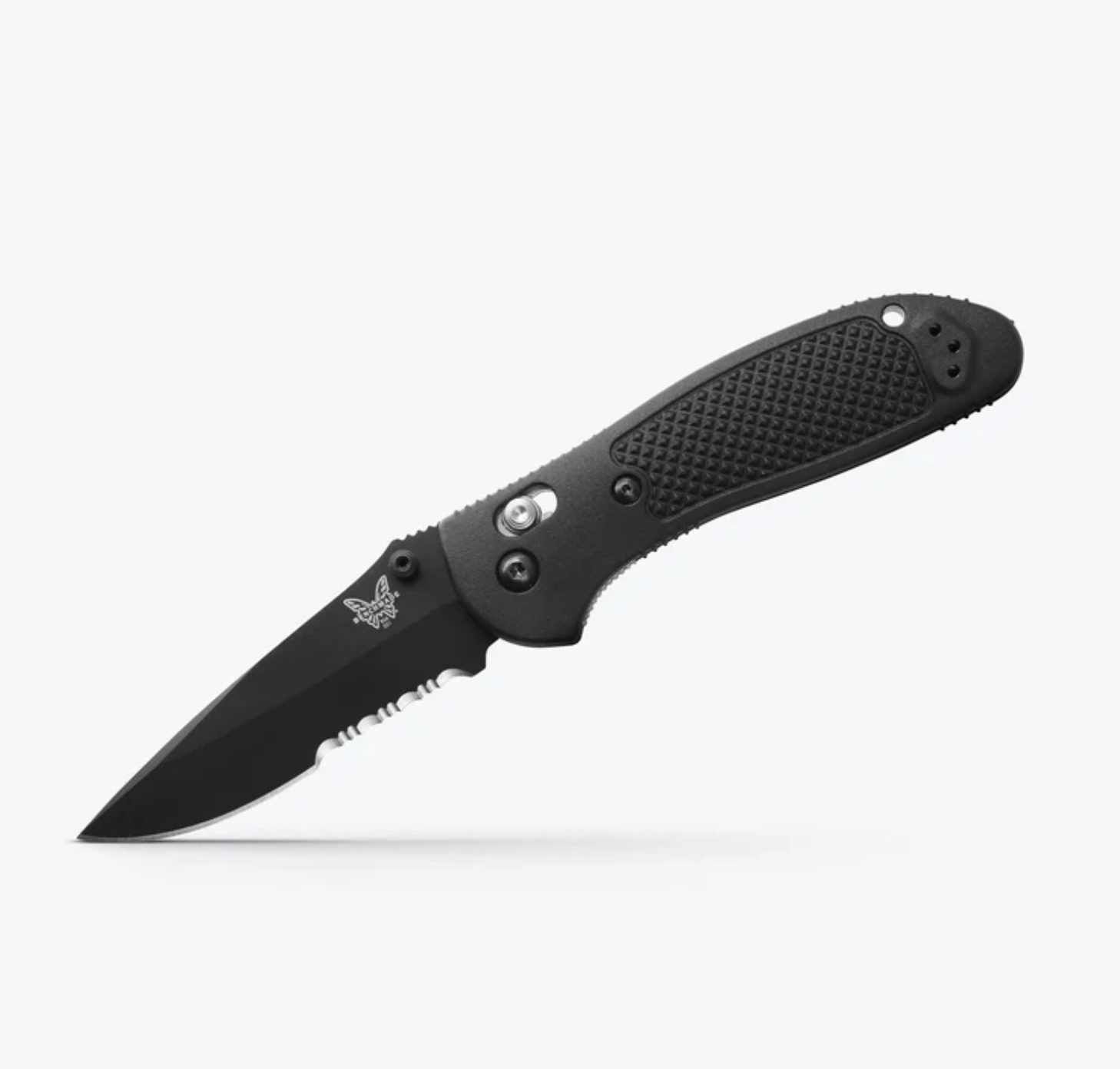 Benchmade Griptilian Partial Serrated Folding Knife – S30V w/ DLC Coating 551SBK-S30V | Benchmade USA