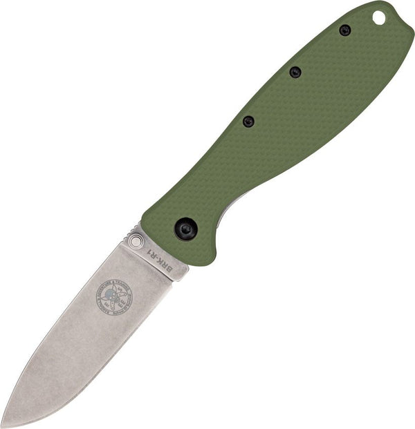 ESEE x BRK Zancudo Framelock Folding Knife – Stonewashed D2 Blade w/  Green Handle | ESEE