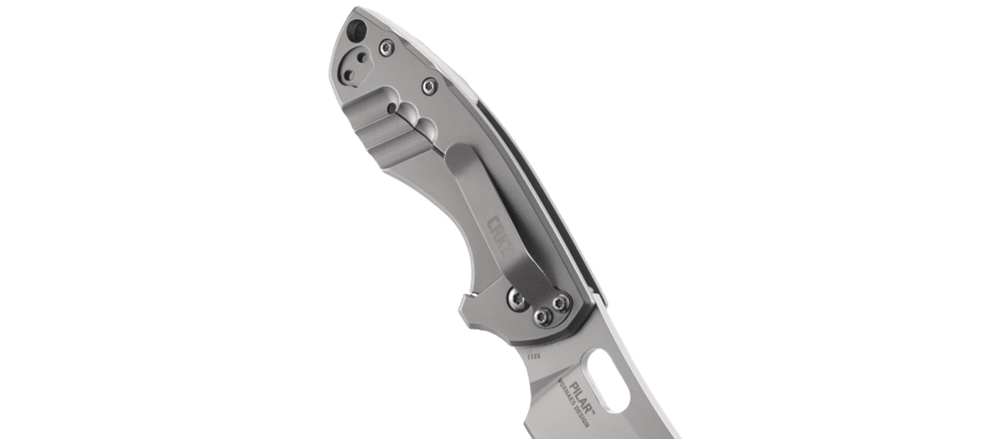 CRKT 5311 Pilar Frame Lock Folding Knife – Silver | CRKT