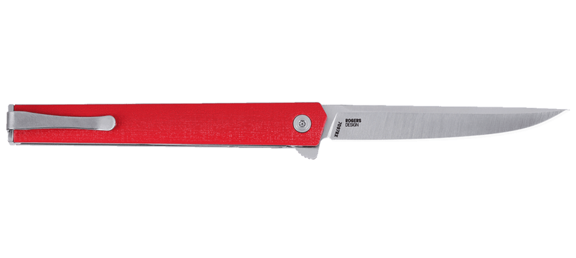 CRKT 7097RX CEO Flipper Folding Knife – Red & Silver | CRKT