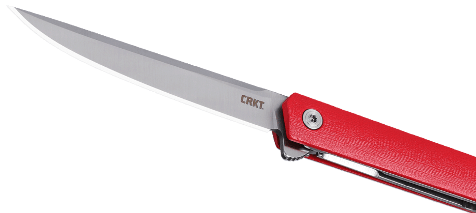 CRKT 7097RX CEO Flipper Folding Knife – Red & Silver | CRKT