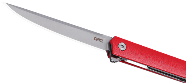 CRKT 7097RX CEO Flipper Folding Knife – Red & Silver | CRKT