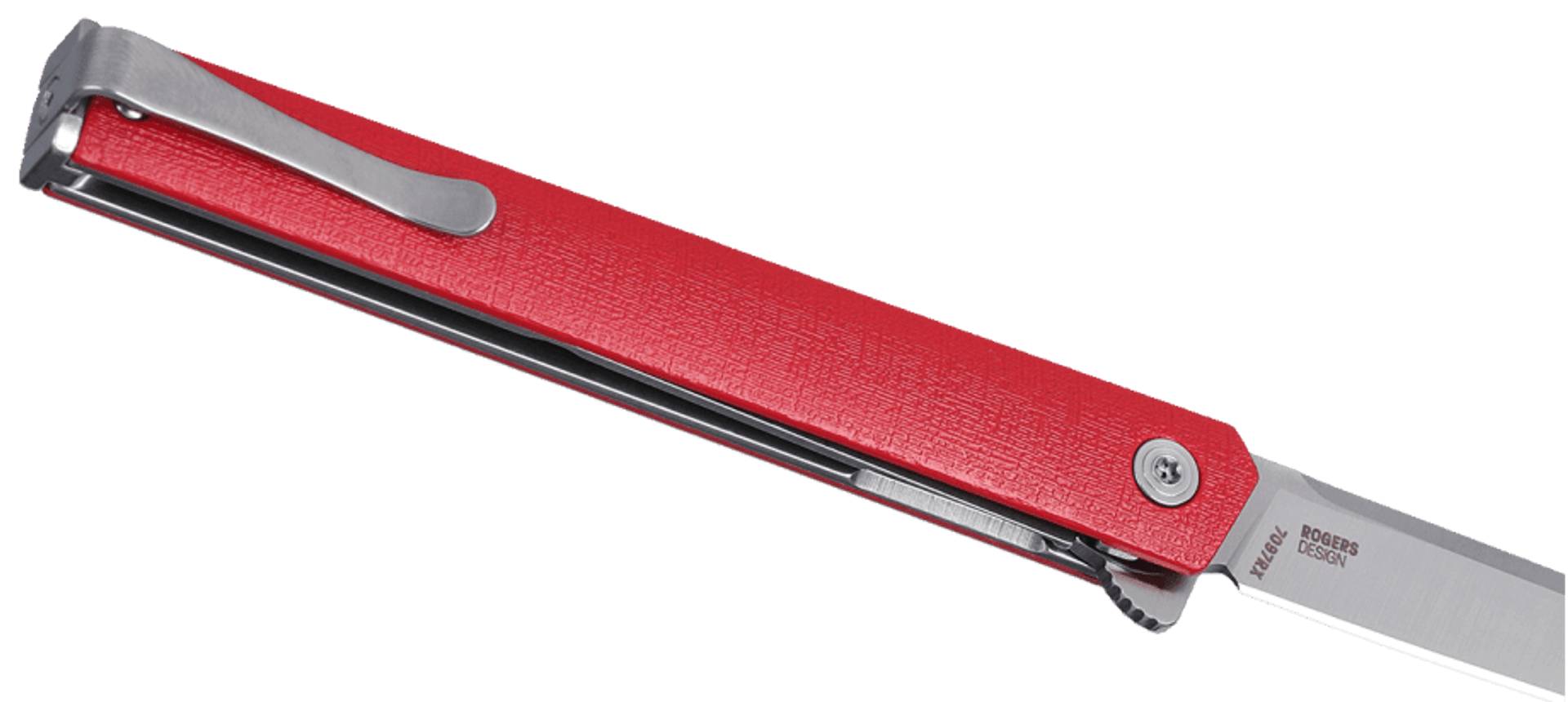 CRKT 7097RX CEO Flipper Folding Knife – Red & Silver | CRKT