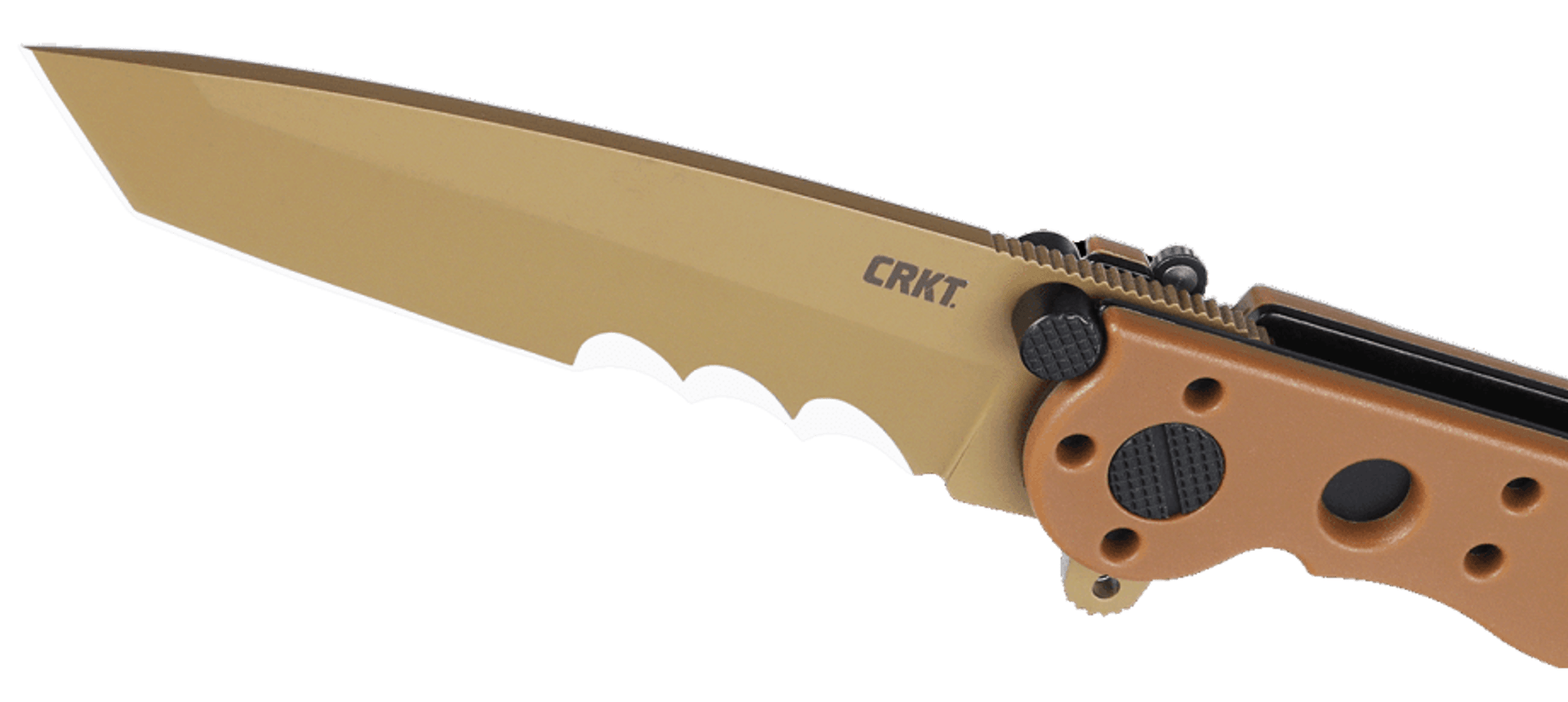 CRKT M16-10DZ D2 Tanto Folding Knife w/ Veff Serration – Desert Tan | CRKT