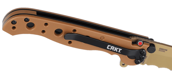 CRKT M16-10DZ D2 Tanto Folding Knife w/ Veff Serration – Desert Tan | CRKT