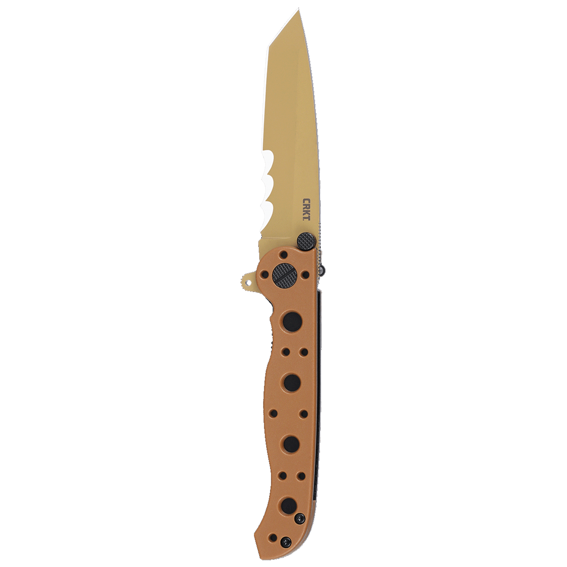 CRKT M16-10DZ D2 Tanto Folding Knife w/ Veff Serration – Desert Tan | CRKT