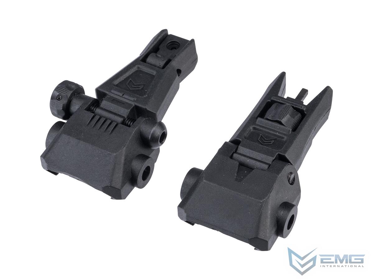 EMG Polymer Flip-Up Back Up Iron Sights – Black | EMG