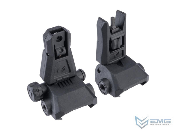 EMG Polymer Flip-Up Back Up Iron Sights – Black | EMG