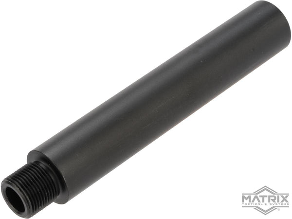 Matrix Airsoft Barrel Thread Adaptor/Barrel Extension – 14mm CCW (4” Length) | Matrix