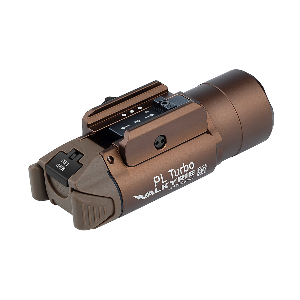 Olight PL Turbo Tactical Pistol Flashlight w/ Spotlight and Floodlight – Desert Tan 800 Lumens | Olight