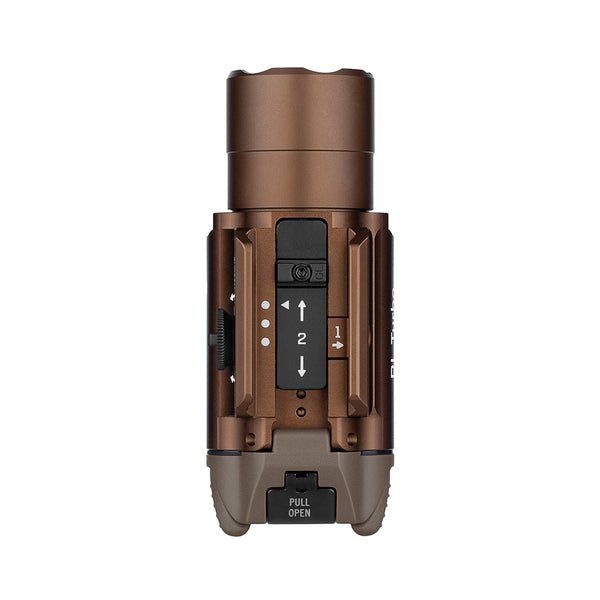 Olight PL Turbo Tactical Pistol Flashlight w/ Spotlight and Floodlight – Desert Tan 800 Lumens | Olight