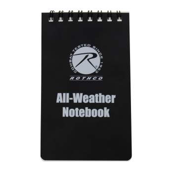 Rothco All Weather Waterproof Notebook - Black 3