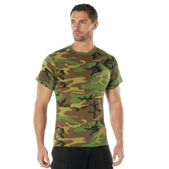 Camo T-Shirt - Woodland Camo | Rothco