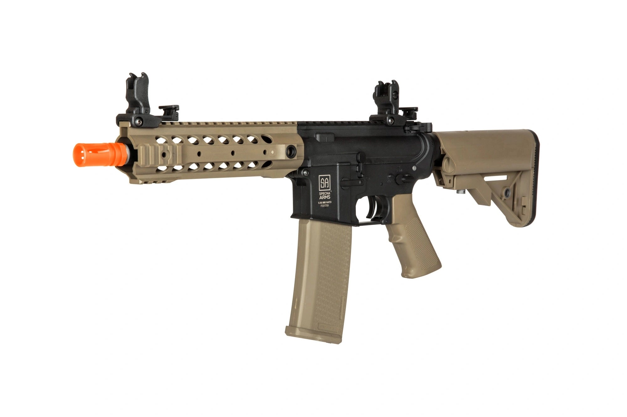 Specna Arms Flex F-01 Airsoft AEG Rifle w/ Gate X-ASR Mosfet – Half Tan | Specna Arms