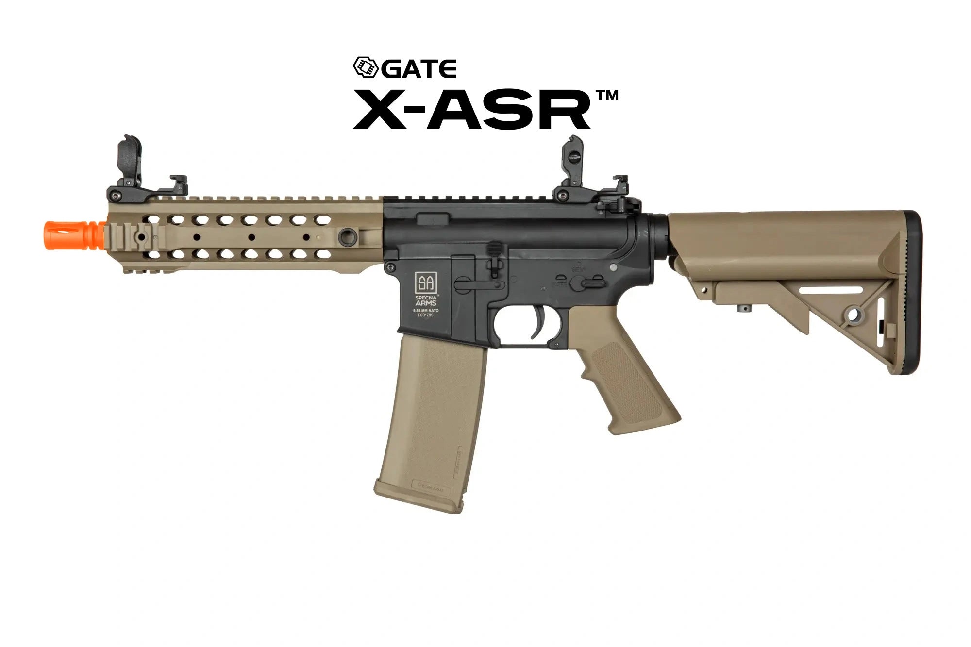 Specna Arms Flex F-01 Airsoft AEG Rifle w/ Gate X-ASR Mosfet – Half Tan | Specna Arms