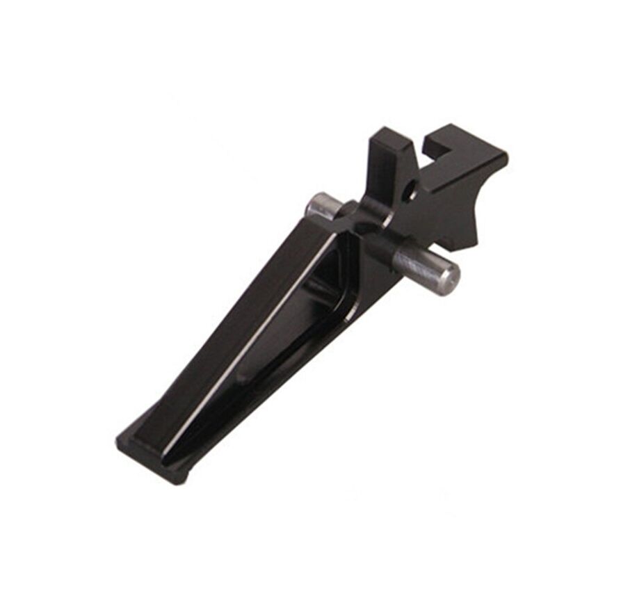 SHS CNC Aluminum Competition Straight Trigger for M4/M16 AEG - Black | SHS