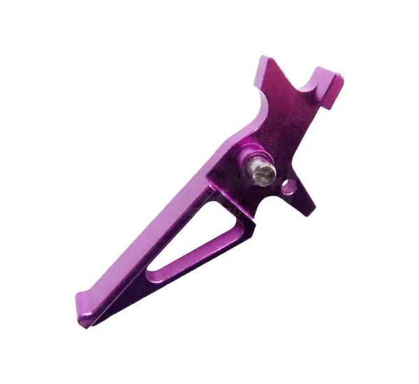 SHS CNC Aluminum Competition Straight Trigger for M4/M16 AEG - Purple