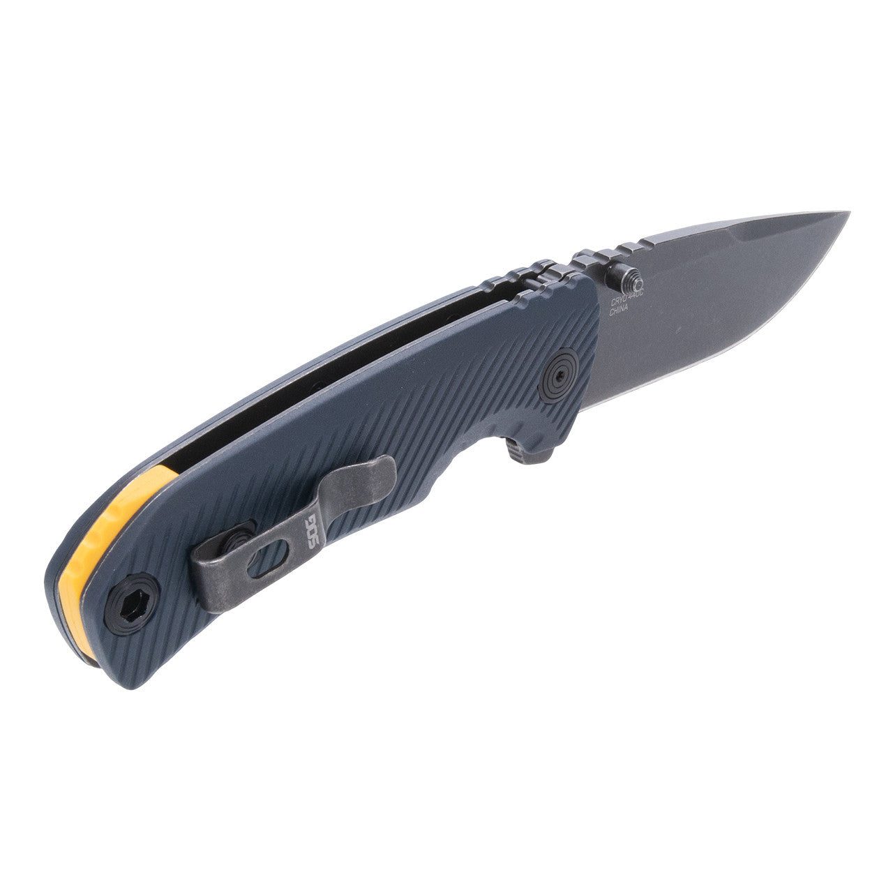 SOG Tellus ATK Flipper Folding Knife – Squid Ink & Yellow | SOG Knives