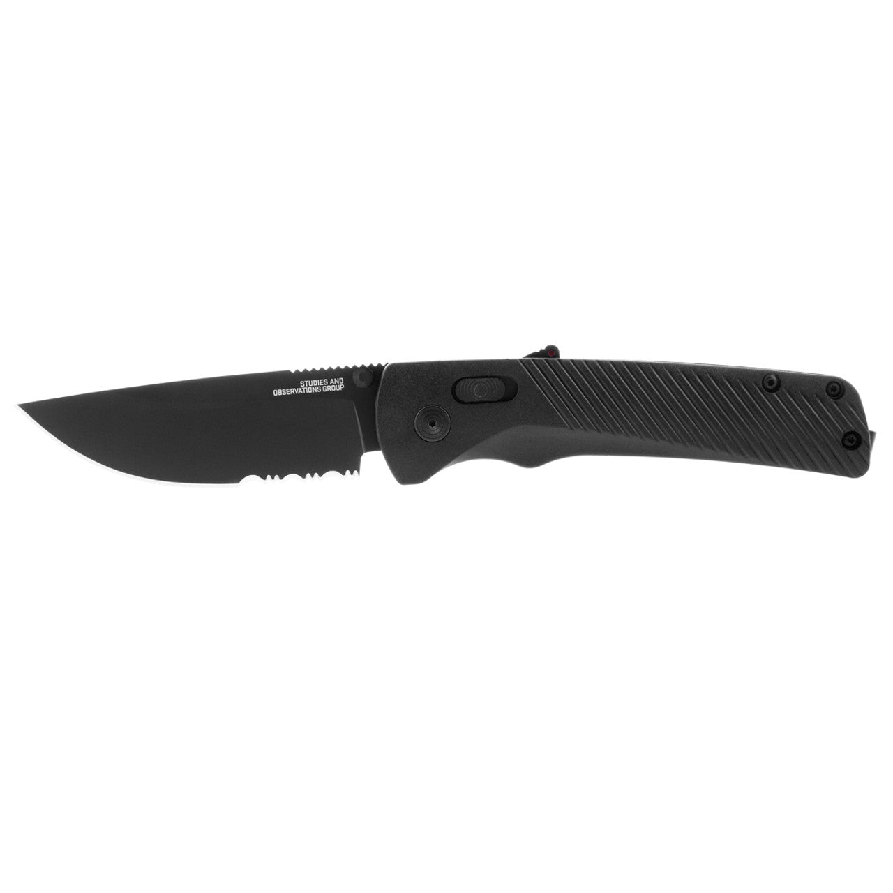 SOG Flash AT Assisted Folding Knife – Blackout Serrated w/ D2 Steel | SOG Knives