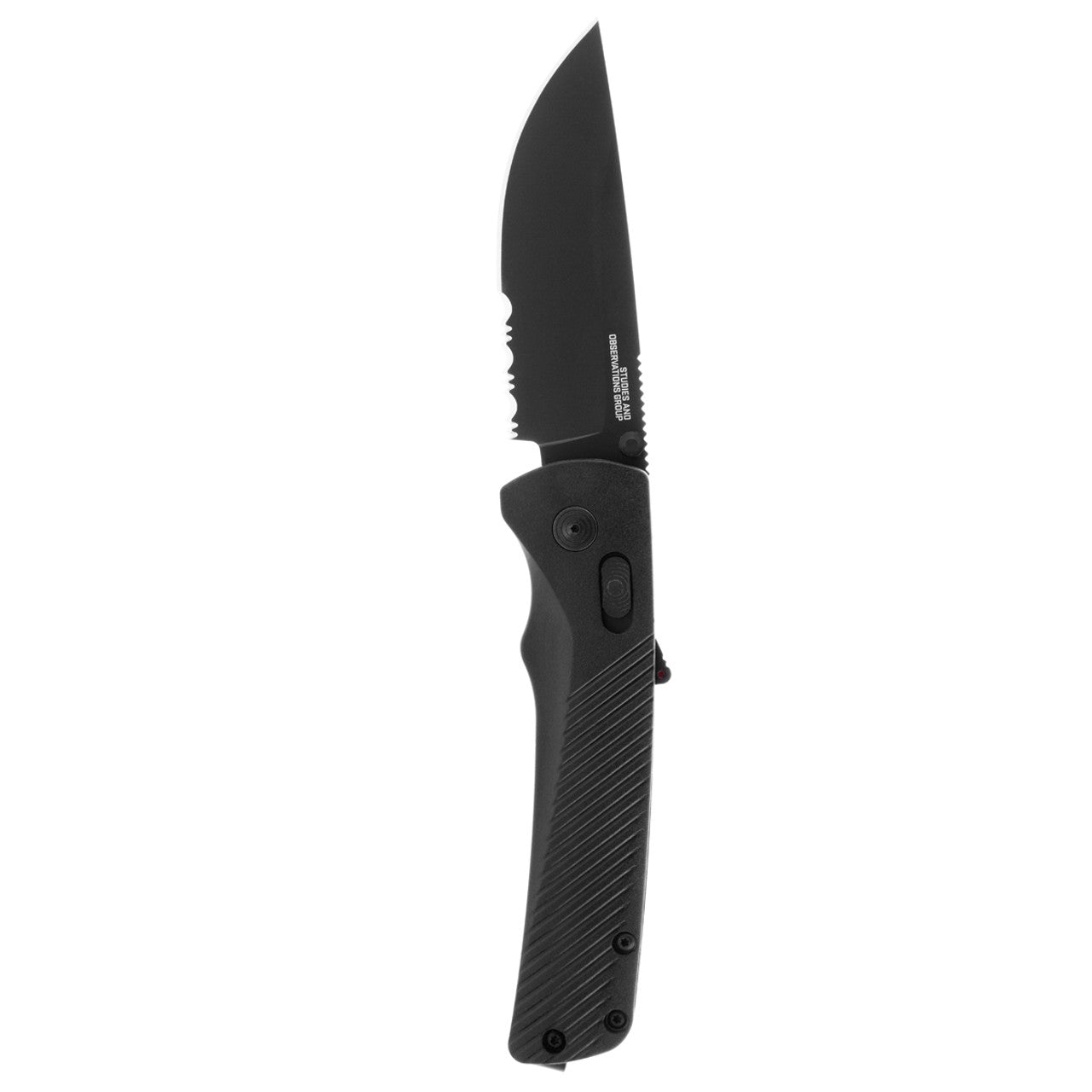 SOG Flash AT Assisted Folding Knife – Blackout Serrated w/ D2 Steel | SOG Knives