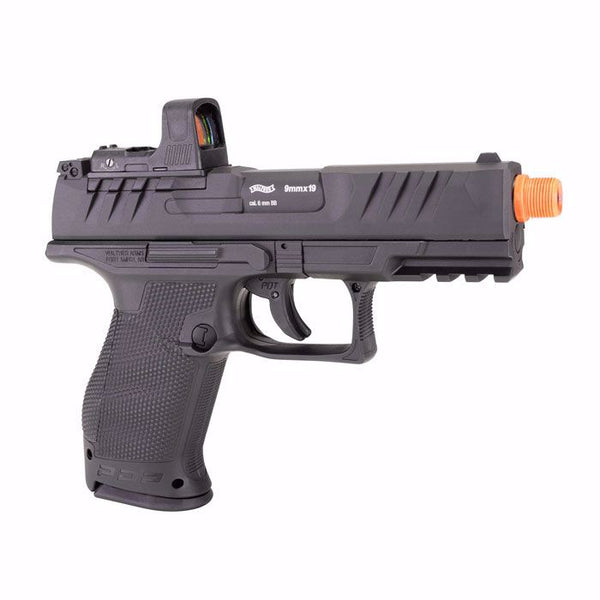 Umarex Walther PDP Compact FS Optic Ready Airsoft CO2 Non-Blowback Pistol – w/ Umarex RDS8 Red Dot Sight