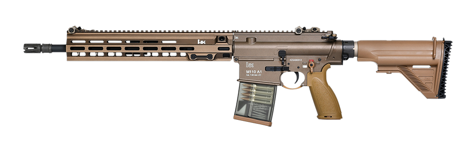 VFC HK Licensed M110A1 SDMR Airsoft AEG Rifle – Tan w/ GATE Aster