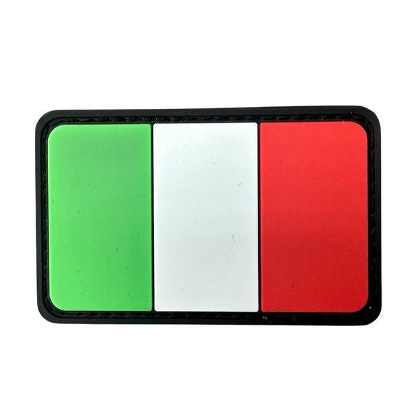 Italian Flag PVC Velcro Patch | ACM