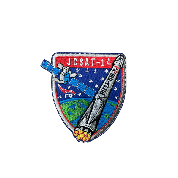 Space X Falcon 9 Velcro Patch - JCSAT-14