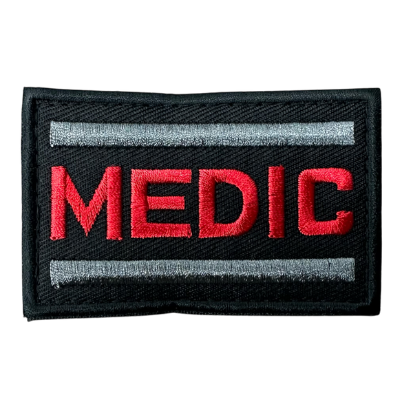 Medic Velcro Patch - Red & Black | ACM