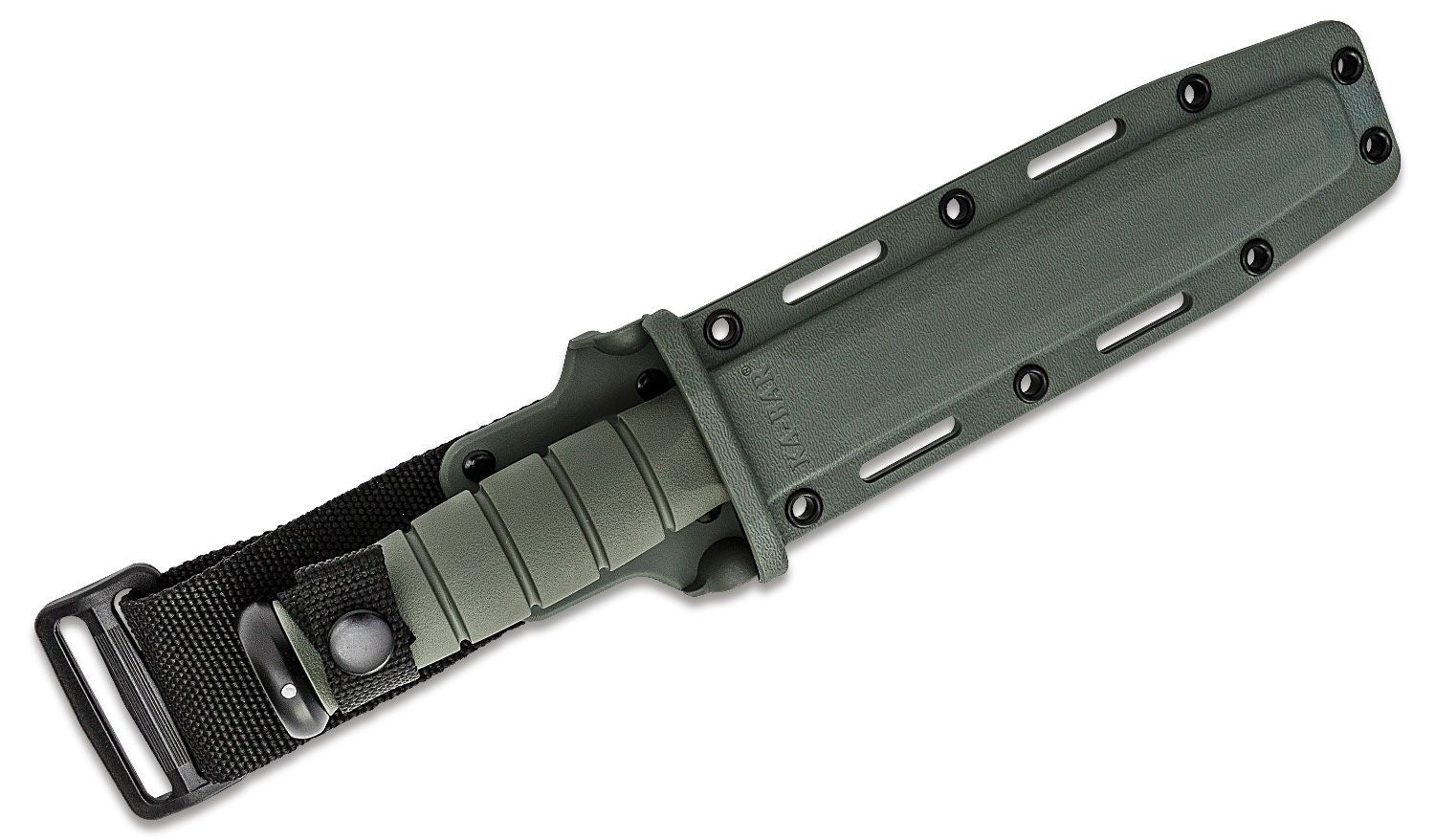 Ka-Bar 5011 Combat Knife w/ OD Green Handle & Hard Sheath | Ka-Bar