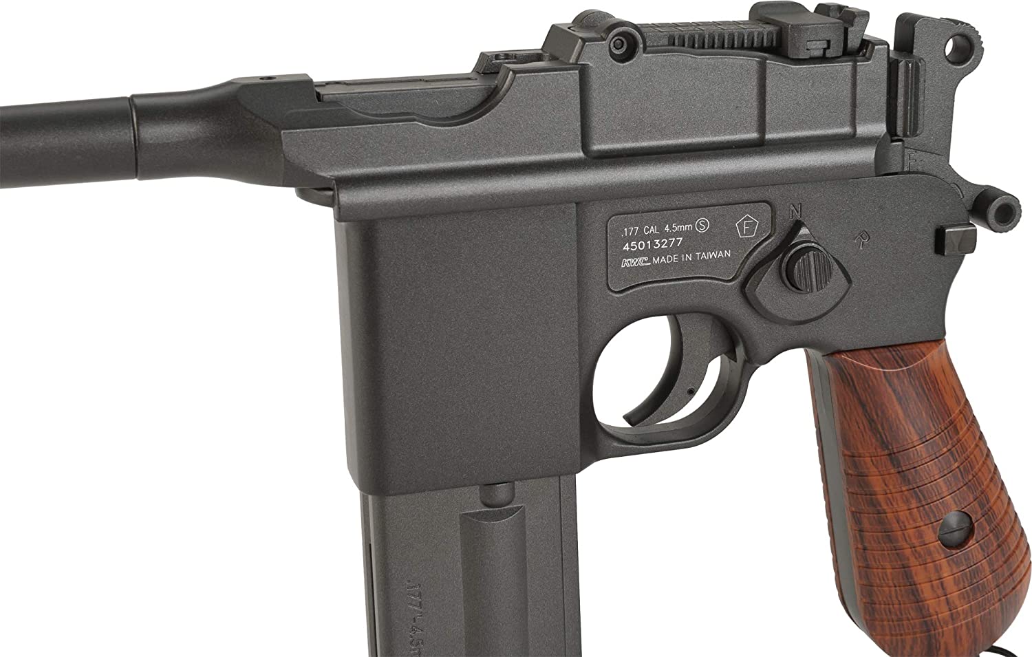 KWC M712 “Broomhandle” Full-Auto 4.5mm BB Pistol | KWC