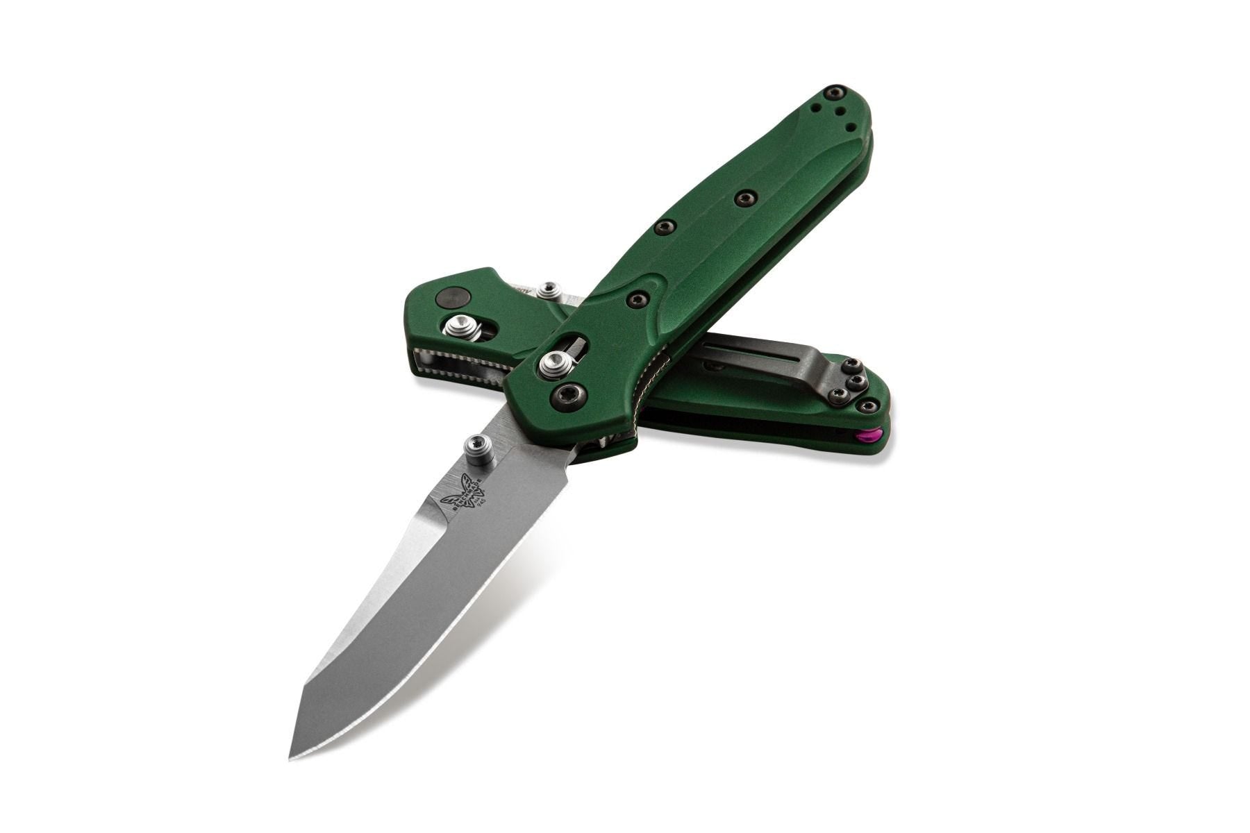 Benchmade 945 Mini Osborne Folding Knife – Green Aluminum Handle w/ S30V | Benchmade USA