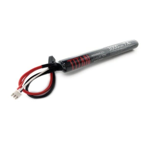 Titan 7.4v 3000mAh Li-ion Stick Airsoft Battery – Tamiya | Titan