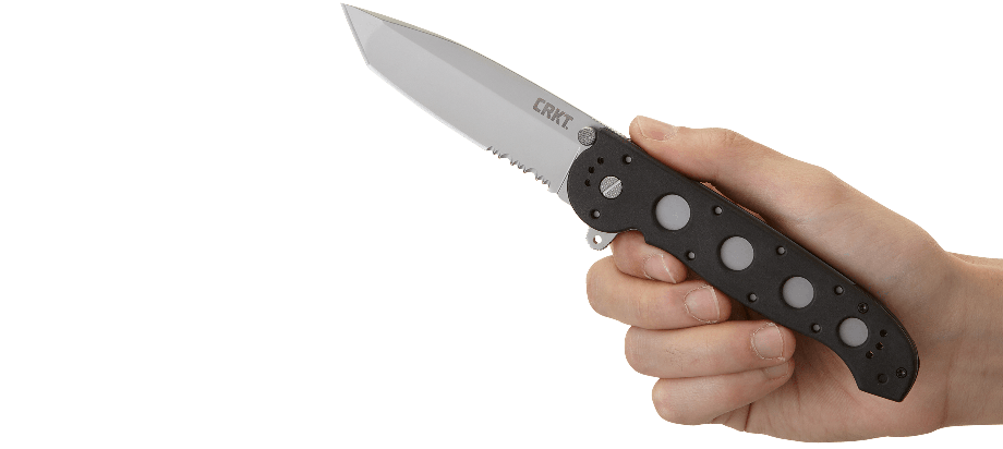 CRKT M16 Big Dog Folding Knife – Bead Blasted Finish w/ Half Serration & Tanto | CRKT