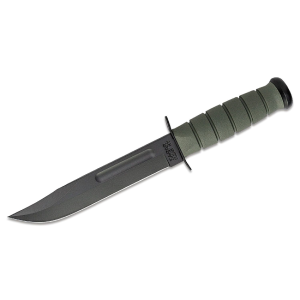 Ka-Bar 5011 Combat Knife w/ OD Green Handle & Hard Sheath | Ka-Bar