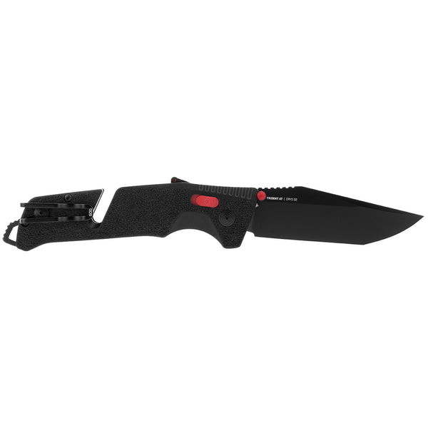 SOG Trident AT Assisted Folding Knife – Tanto Point Black & Red | SOG Knives